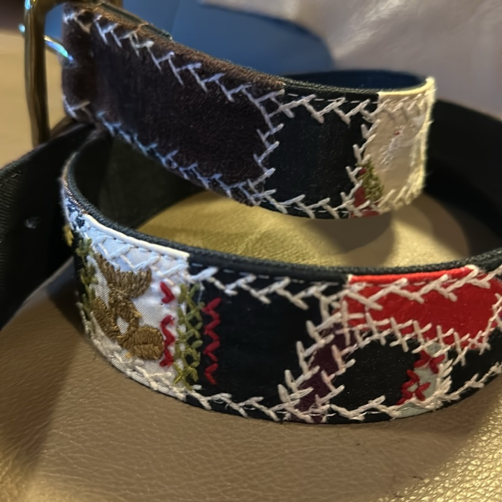 Lucky Brand Multicolor Patchwork Belt - Picture 2 of 7